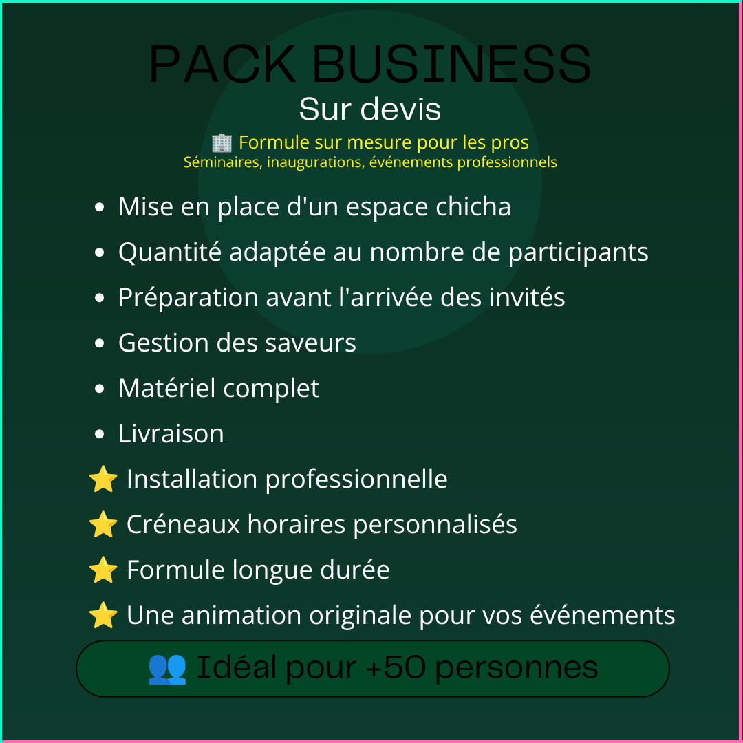 PACK BUSINESS (sur devis)