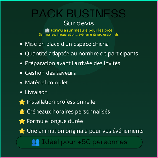 PACK BUSINESS (sur devis)