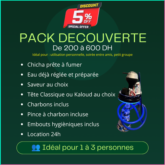 COMPOSEZ VOTRE PACK DECOUVERTE (200 à 600 DH) 🎁 DISCOUNT -5%