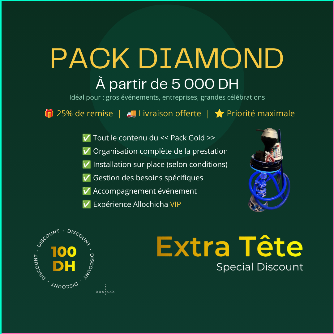 DIAMOND PACK (from 5000 MAD) 🎁 25% automatic discount