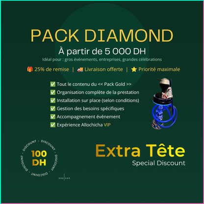 DIAMOND PACK (from 5000 MAD) 🎁 25% automatic discount