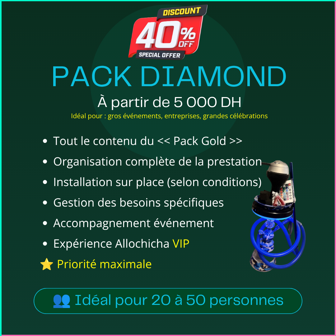COMPOSEZ VOTRE PACK DIAMOND (à partir de 5000 DH) 🎁 DISCOUNT -40%