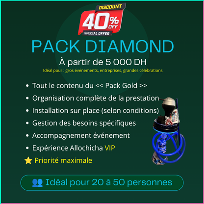 COMPOSEZ VOTRE PACK DIAMOND (à partir de 5000 DH) 🎁 DISCOUNT -40%