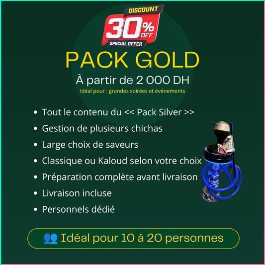 COMPOSEZ VOTRE PACK GOLD (2000 à 5000 DH) 🎁 DISCOUNT -30%