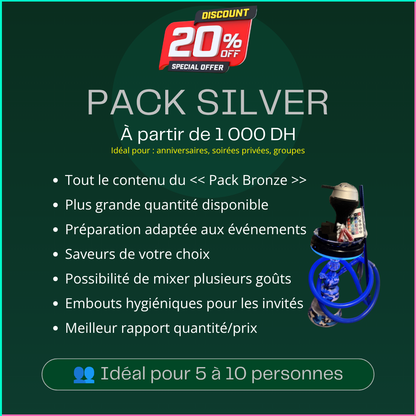 COMPOSEZ VOTRE PACK SILVER (1000 à 2000 DH) 🎁 DISCOUNT-20%